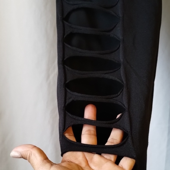 Fashion Nova Black Cut-Out Leggings - Picture 11 of 12